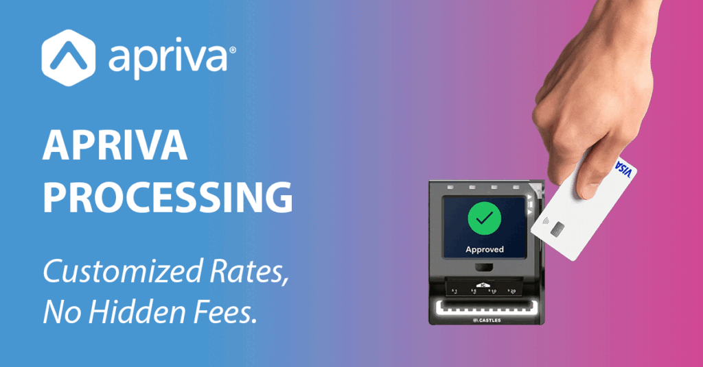 Apriva Processing. Customized Rates, No Hidden Fees.